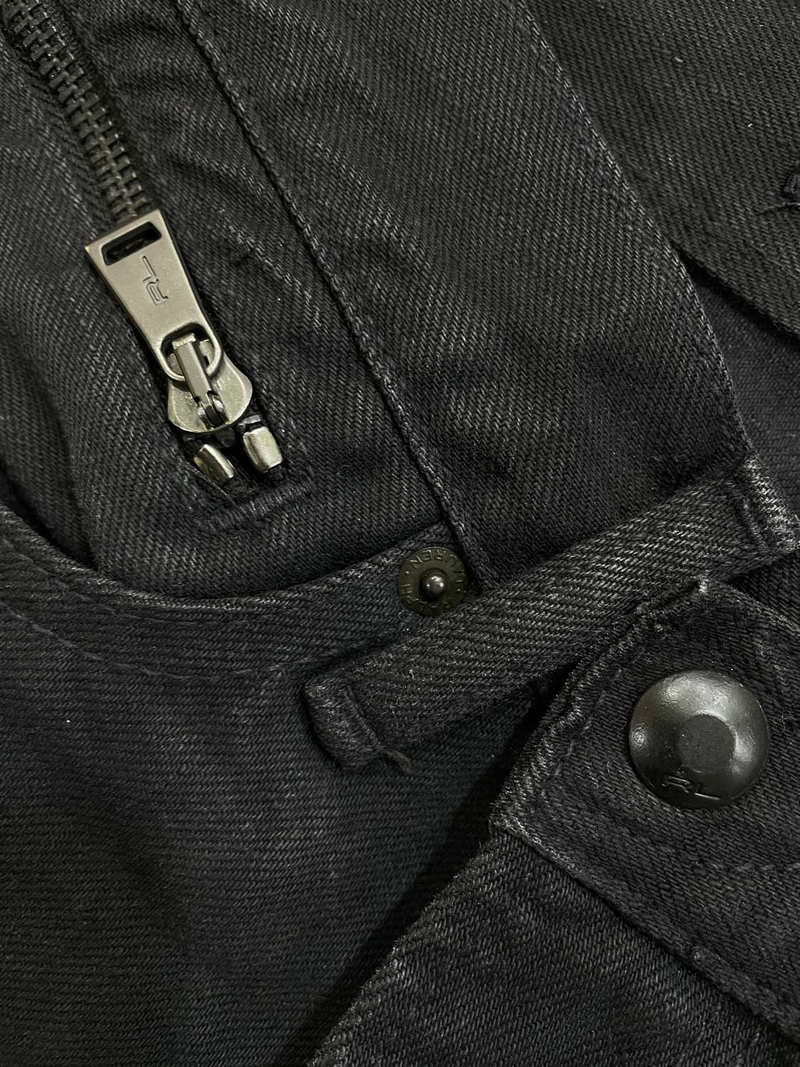 폴로랄프로렌(블랙라벨)/블랙 모토팬츠 상품이미지5