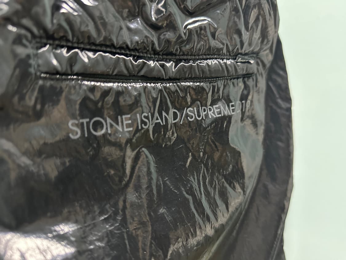 스톤아일랜드X슈프림 뉴 실크 라이트 팬츠 블랙 M 상품이미지7