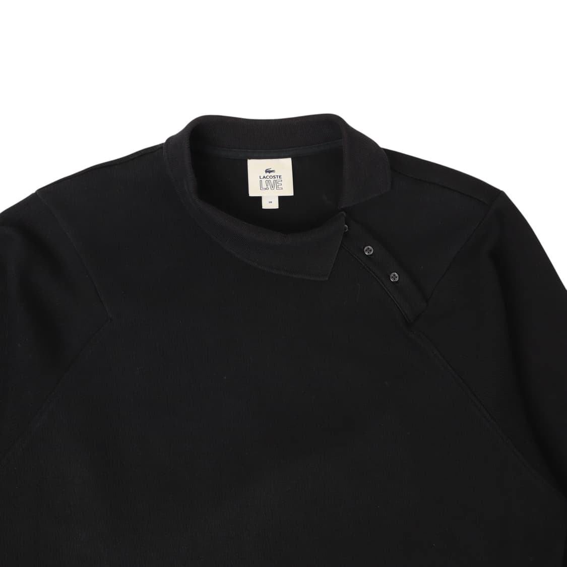 라코스테 블랙 언더 로고 버튼업 스웻셔츠 상품이미지2