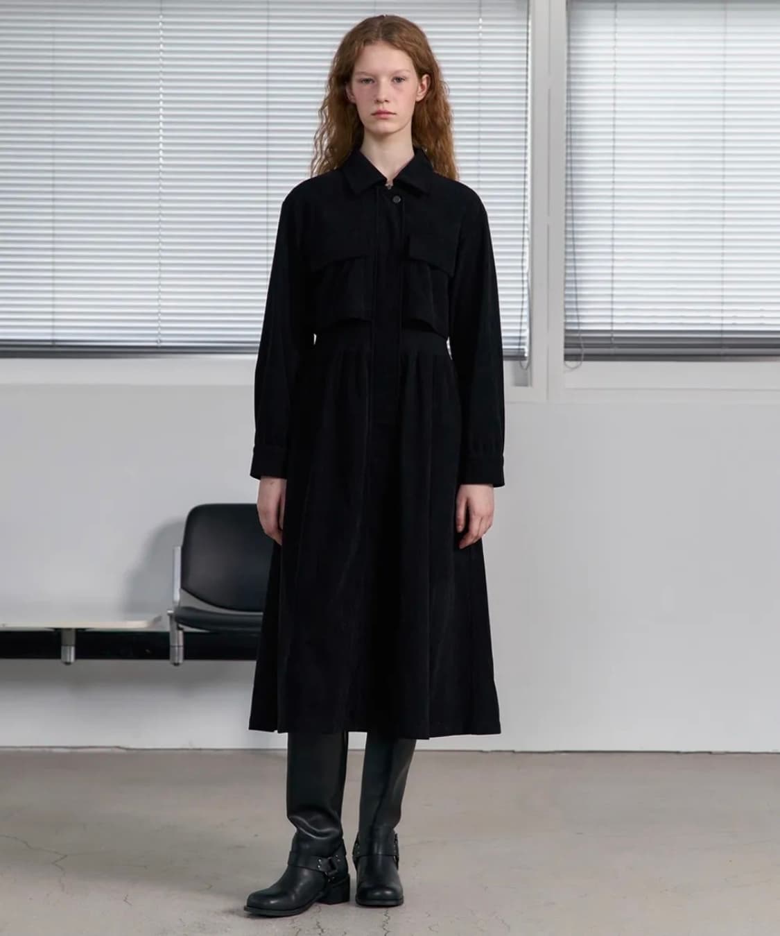 쥬시쥬디 24ss 코듀로이 셔츠형 맥시 원피스 상품이미지10