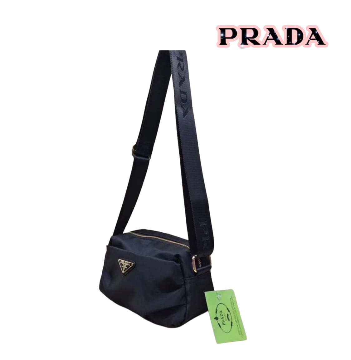 프라다뷰티 리나일론 숄더 크로스백 블랙 상품이미지4