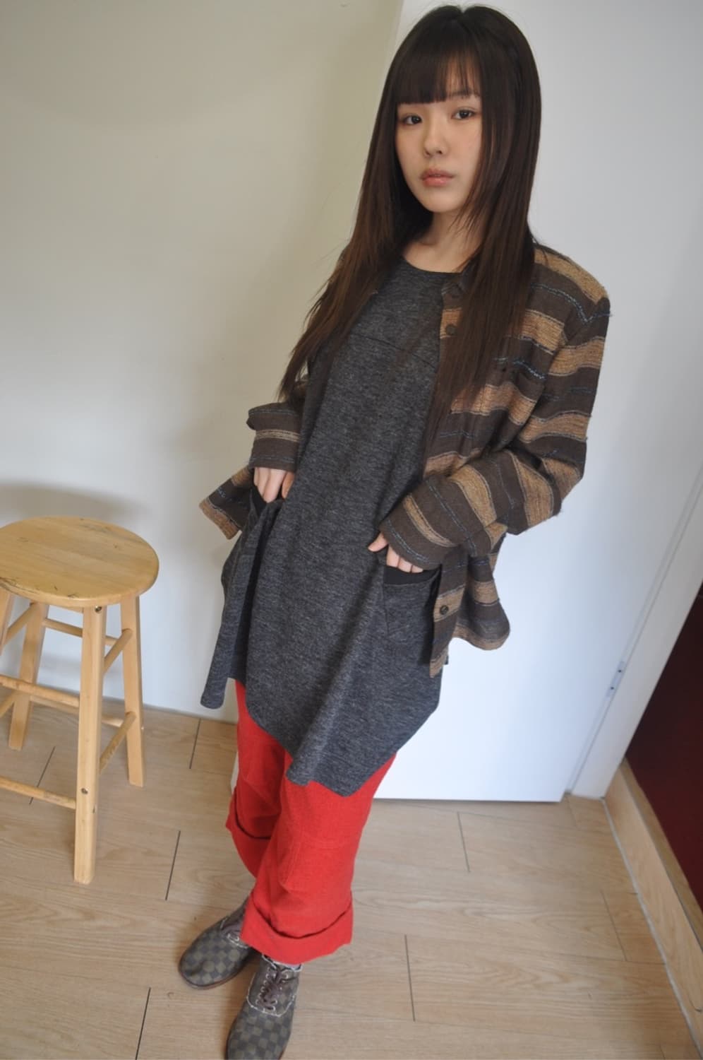 빈티지 단추 롱슬리브 상품이미지1