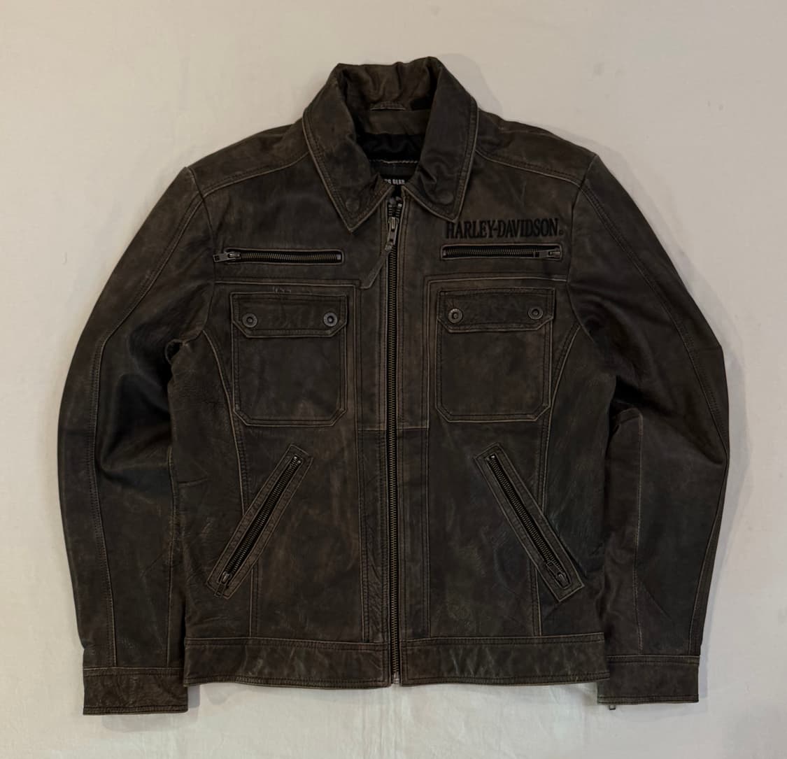 할리데이비슨 램블 버팔로 가죽자켓 라이더자켓 상품이미지1