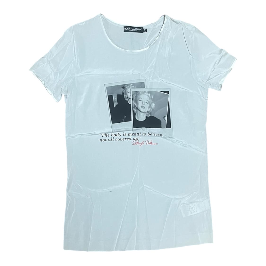 Dolce & Gabbana 마릴린 먼로 비단 티셔츠 상품이미지1