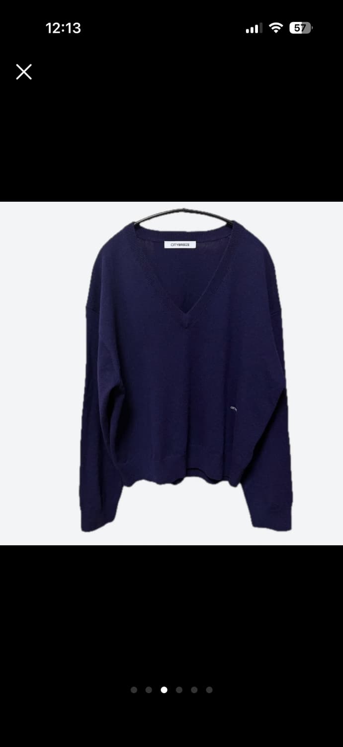 시티브리즈 캐시미어 니트 그레이프 상품이미지3