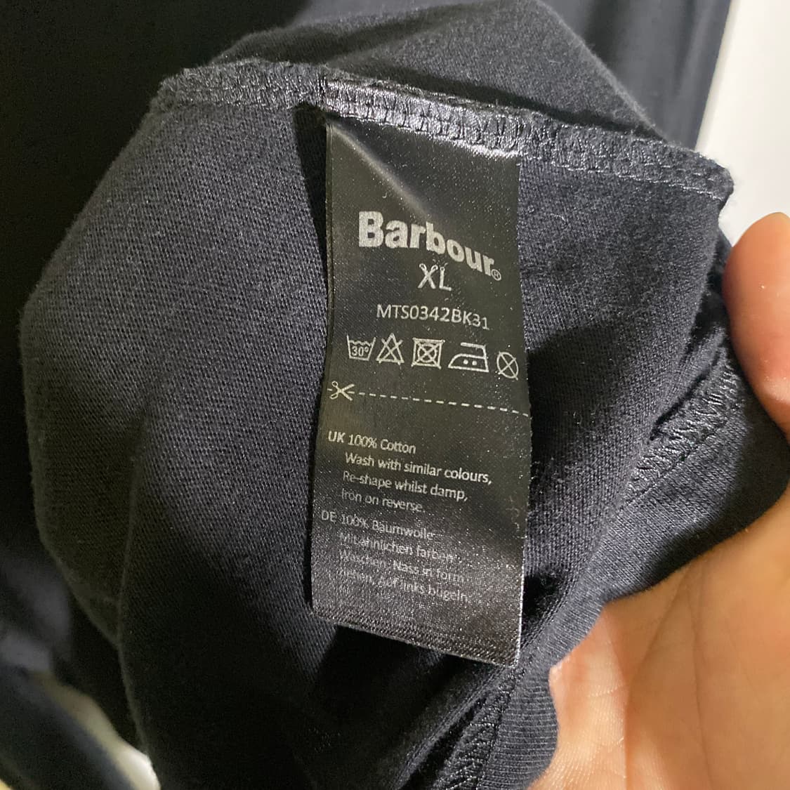 XL)바버 롱슬리브 긴팔 티셔츠(MTS0342BK31) 상품이미지4