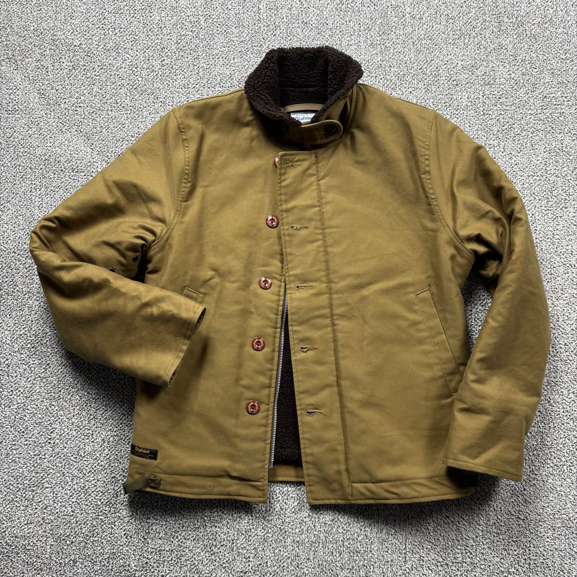 Diafvine N1 자수 양털 자켓 상품이미지1