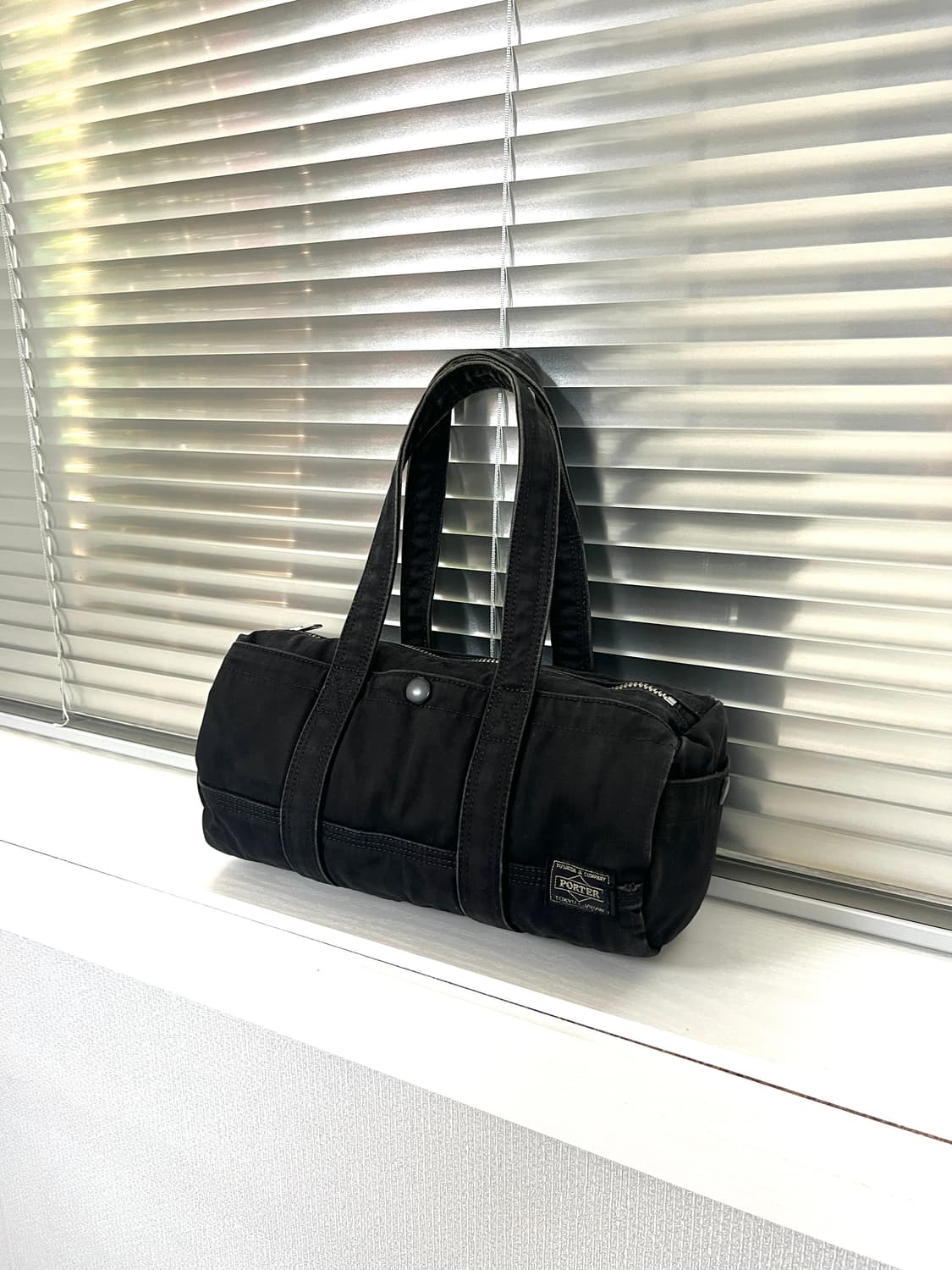 PORTER-CANVAS BOSTON BAG M(Black) 상품이미지3