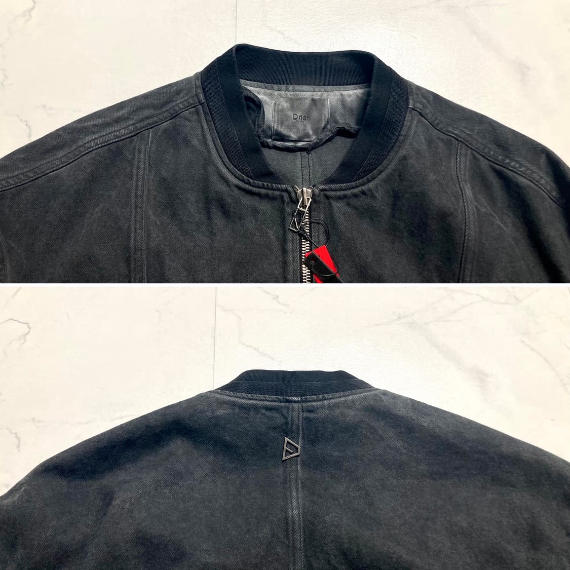 (새상품)DNSR 디앤써 루나 다잉 Ma-1 데님 자켓 105-110 상품이미지4