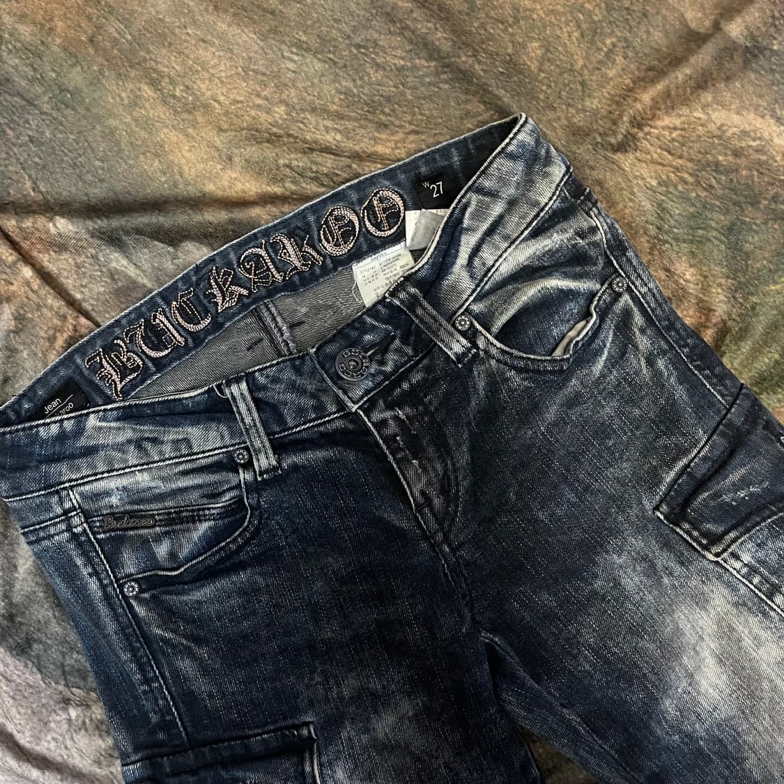 버커루 빈티지 슬림핏 워싱데님진 27 상품이미지2