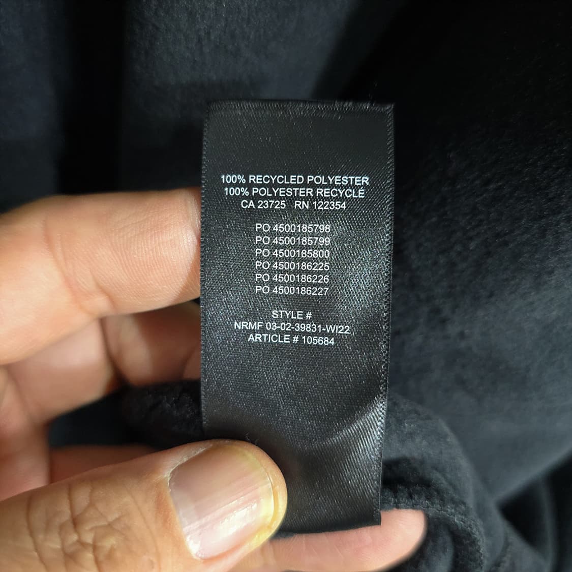 티엔에이(Tna) 플리스 셔츠 자켓 블랙 S 상품이미지8