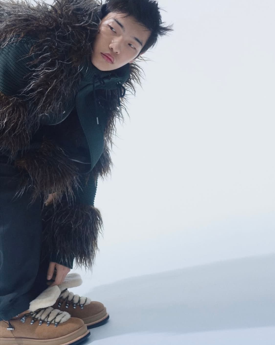 [240~270]어그 x 사카이 25fw 레이스업 부츠/브라운 상품이미지7