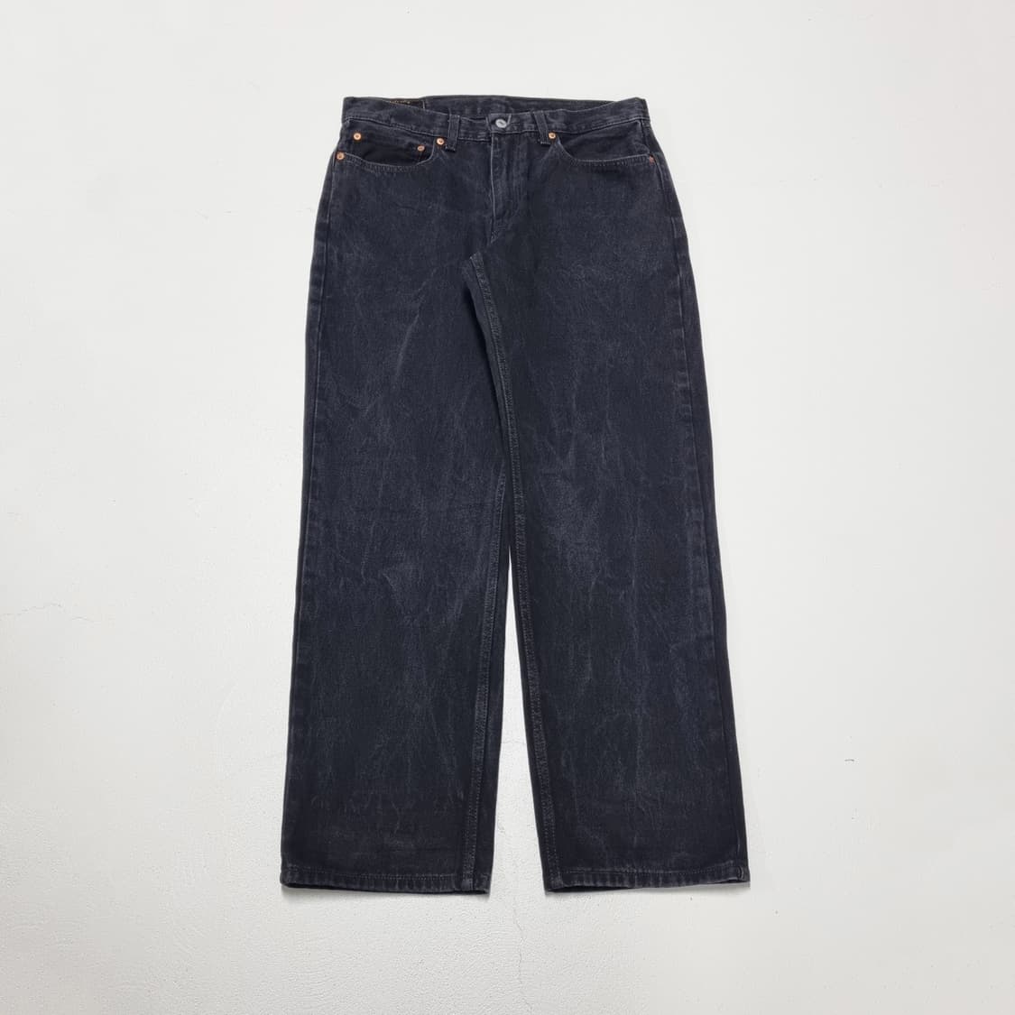 리바이스 550 흑청 데님팬츠 - 34x32 상품이미지1