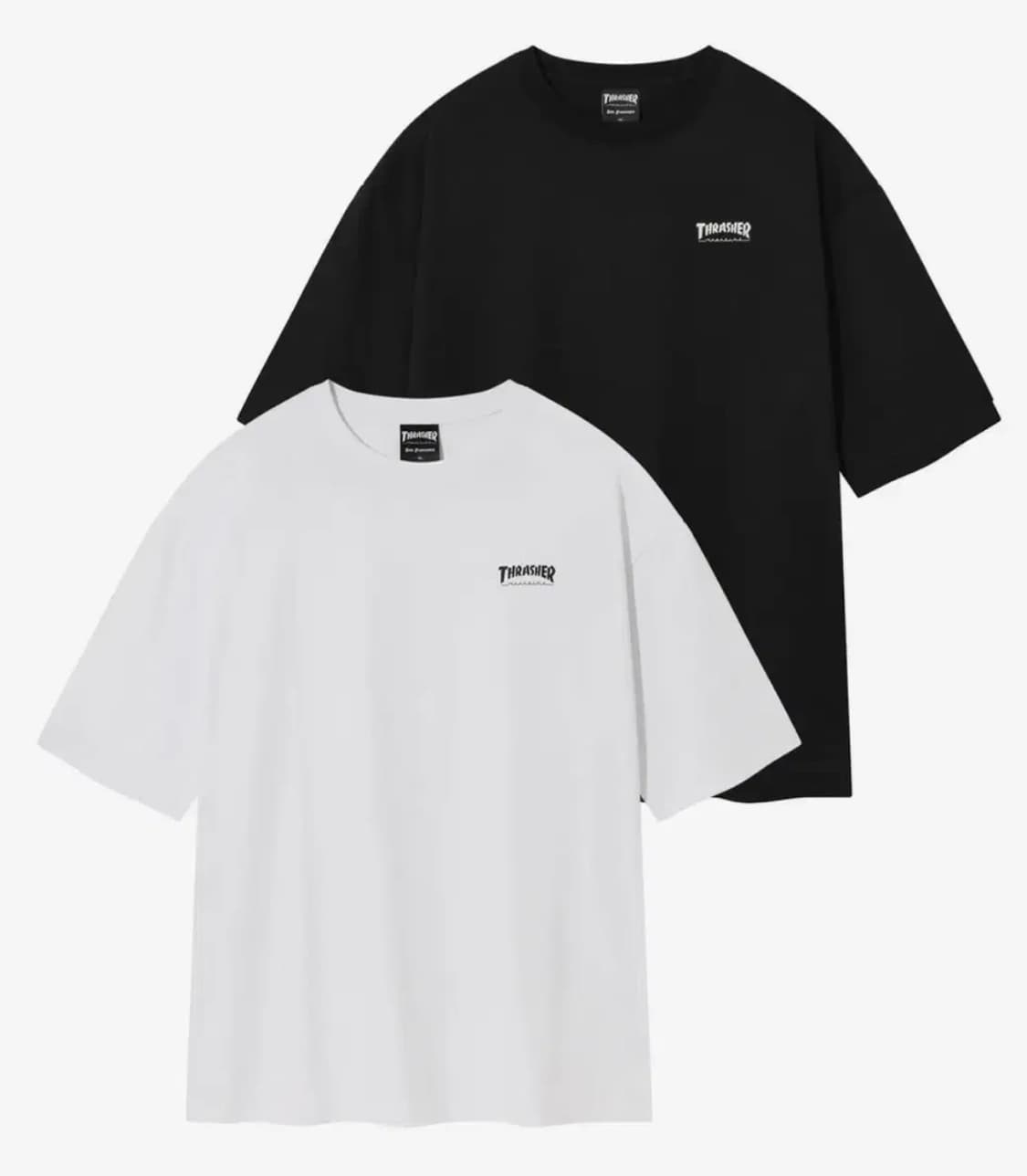 트레셔 에센셜 반팔 티셔츠 블랙/화이트 상품이미지1