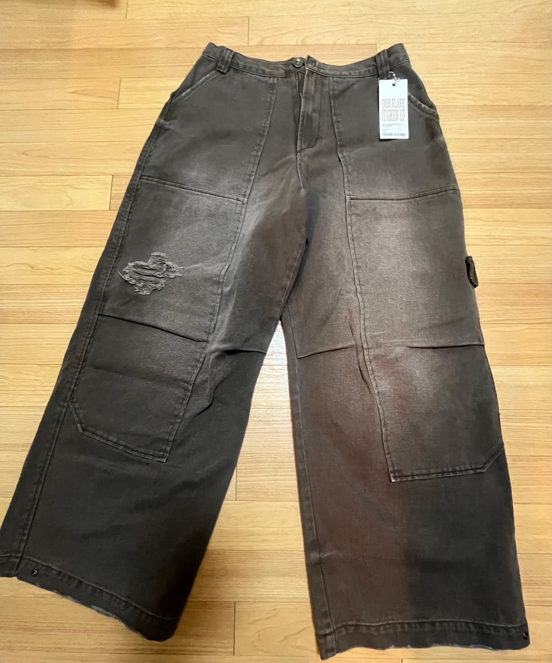 (새상품)etce 워시드 가드너 팬츠 L 상품이미지3