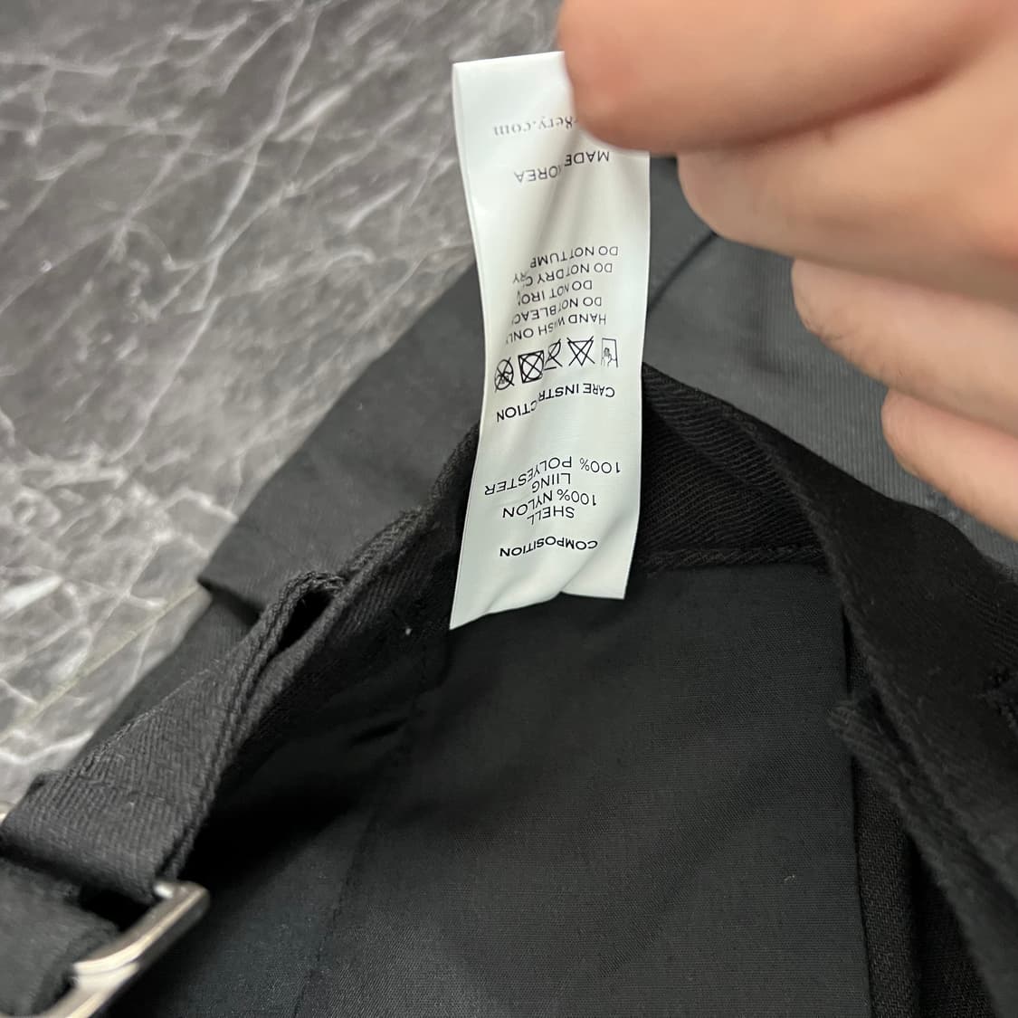 써저리 리버스 4 포켓 카고 팬츠 블랙 상품이미지10