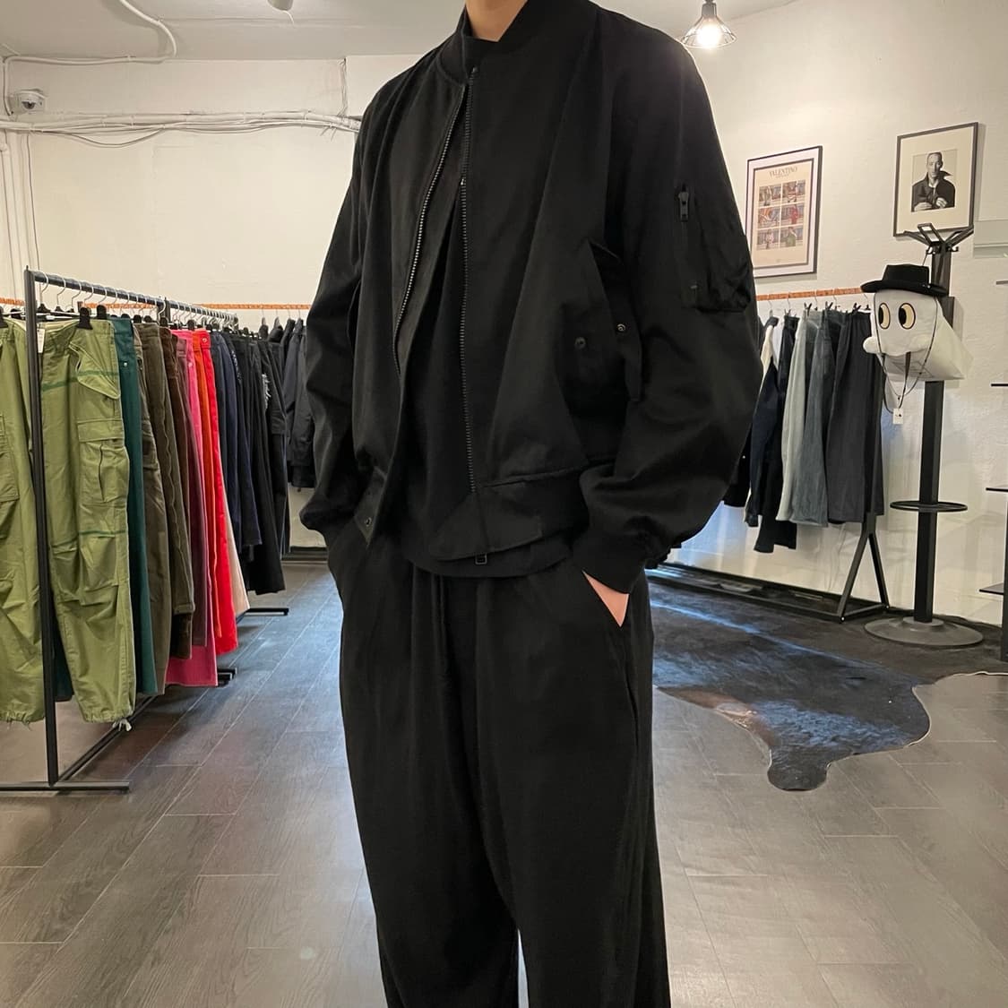 요지야마모토 오버사이즈 봄버 자켓 상품이미지4