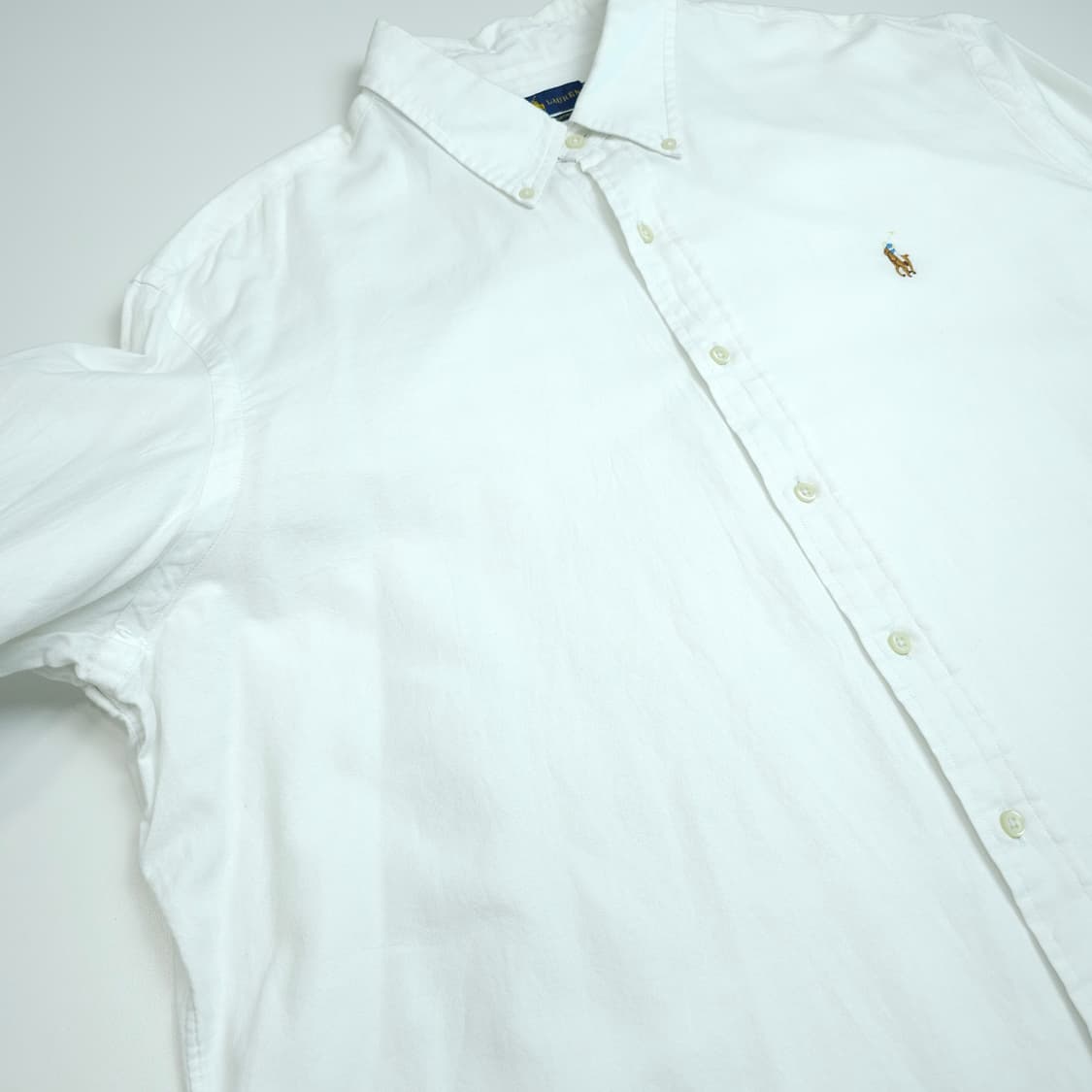 [택포]폴로 신형 샴브레이 화이트 셔츠 상품이미지6
