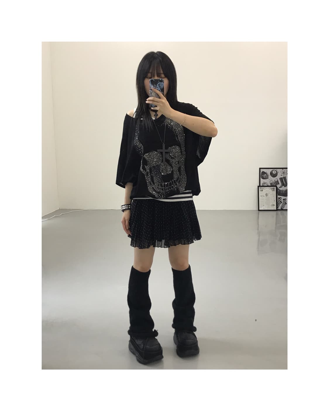 Vintage Skull Cubic Sweaters 상품이미지1