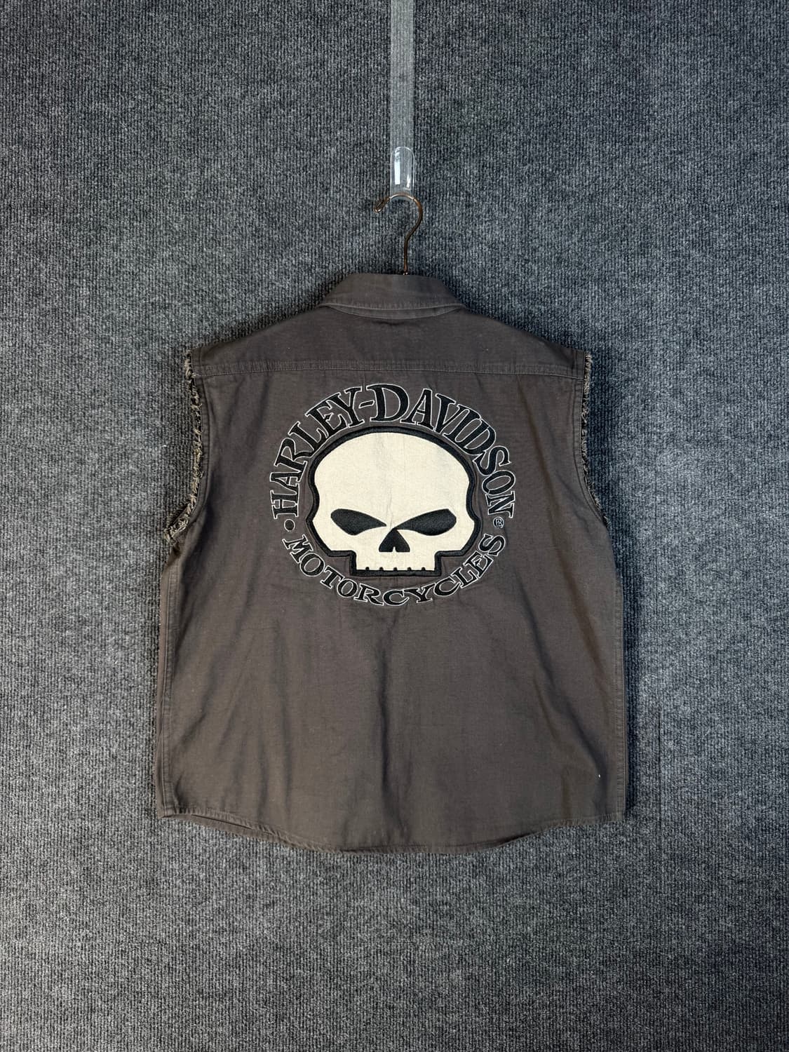 할리데이비슨 스컬 데님 베스트 상품이미지1