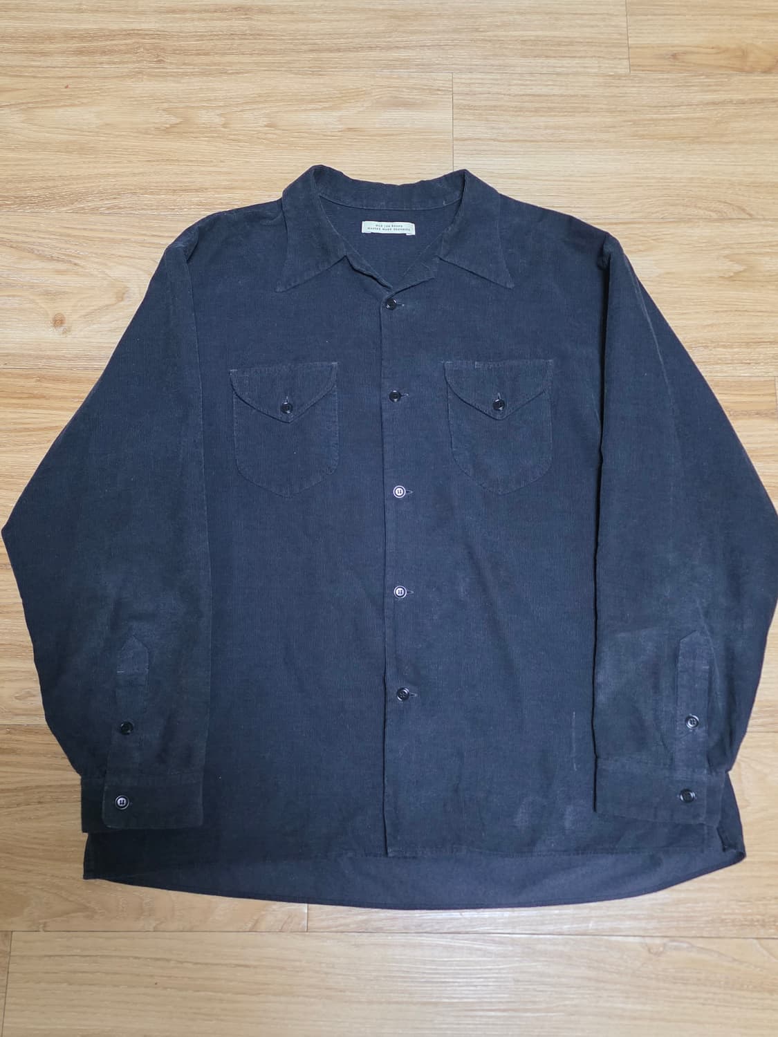 17 1/2size택포22만)22fw올드조 스왈로우 칼라셔츠 그라파이트 상품이미지1