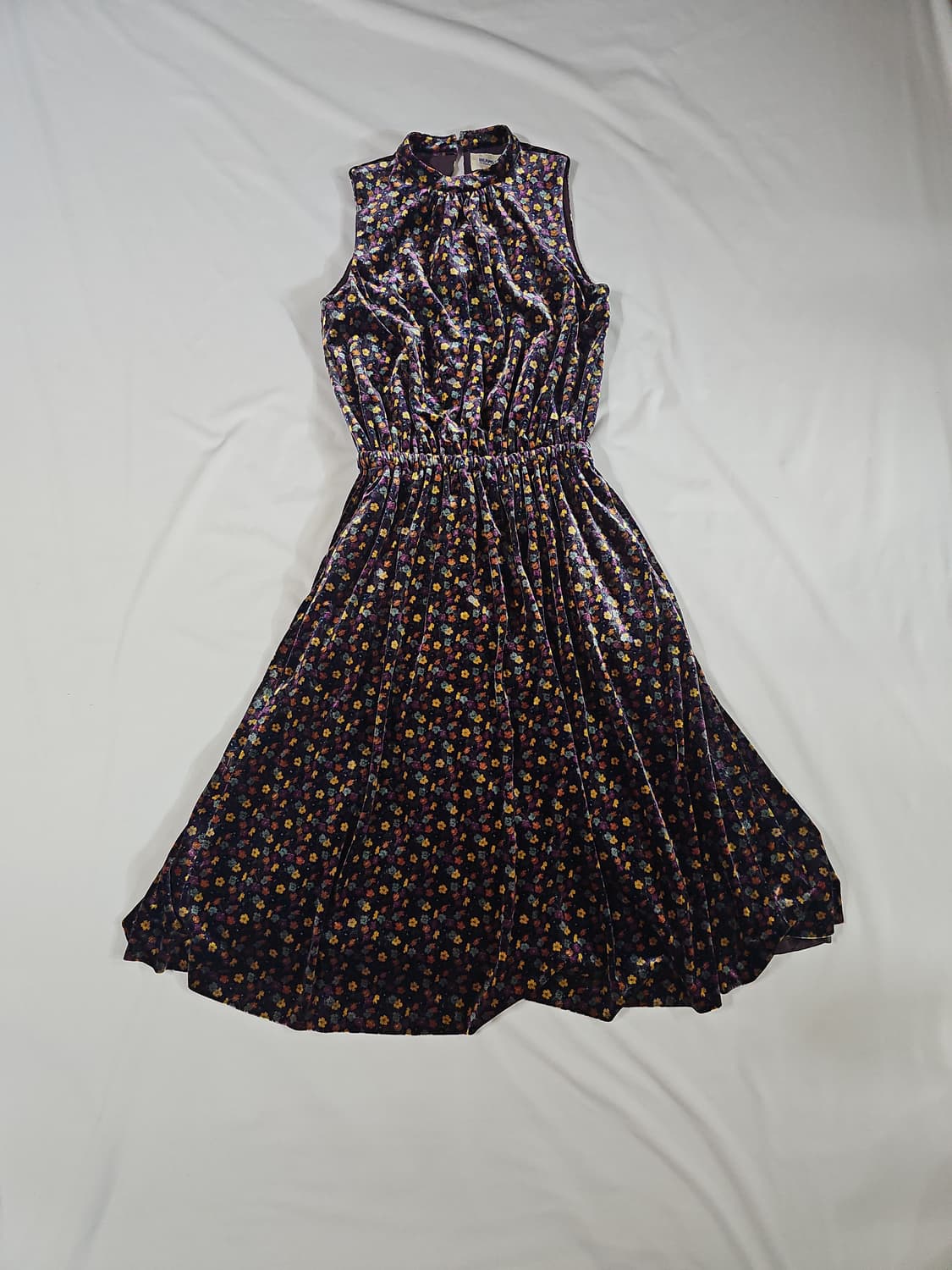 BEAMS BOY 빔즈보이 리버티 벨로아 플라워 벨벳 롱 원피스 상품이미지4