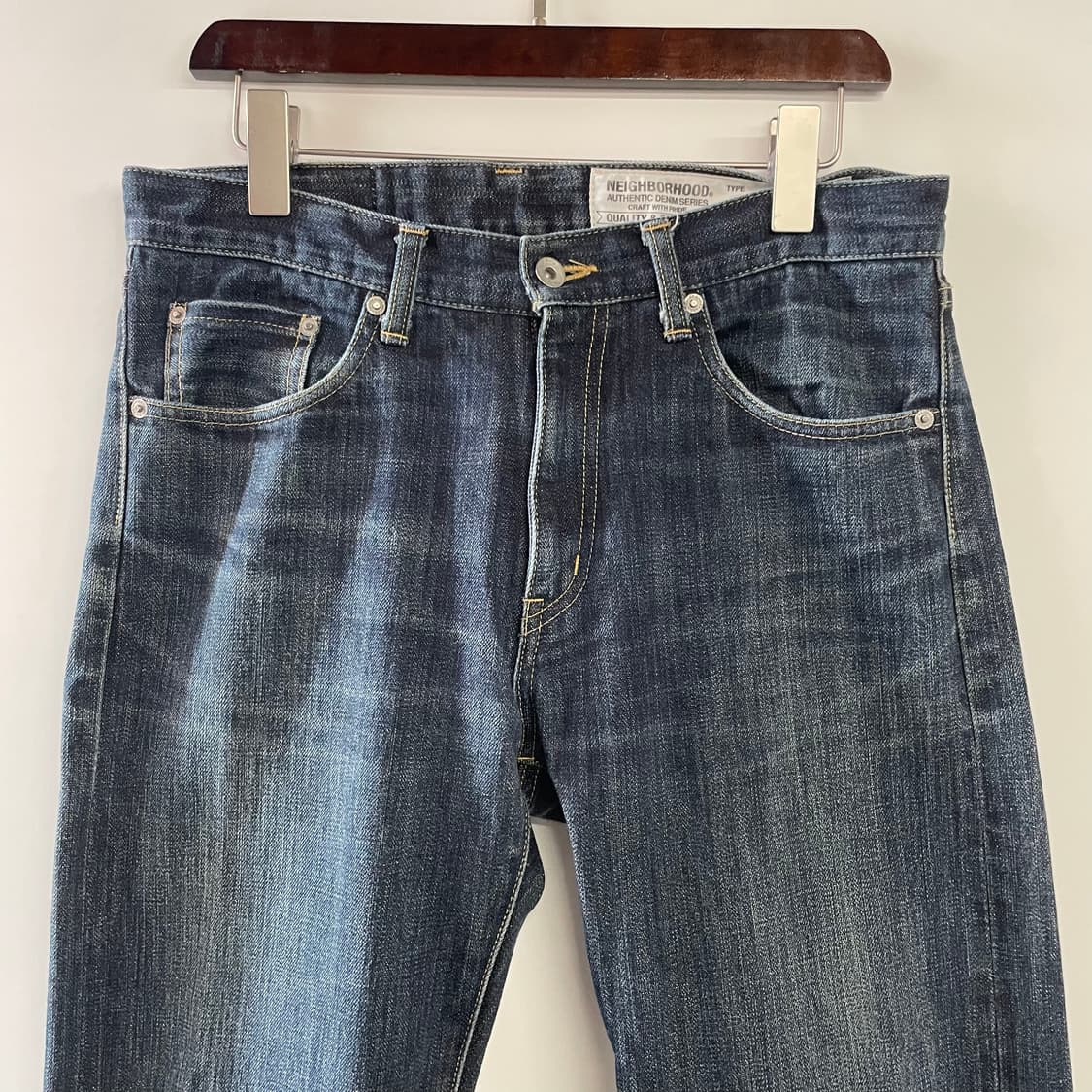 네이버후드 리지드 셀비지 데님팬츠 상품이미지2