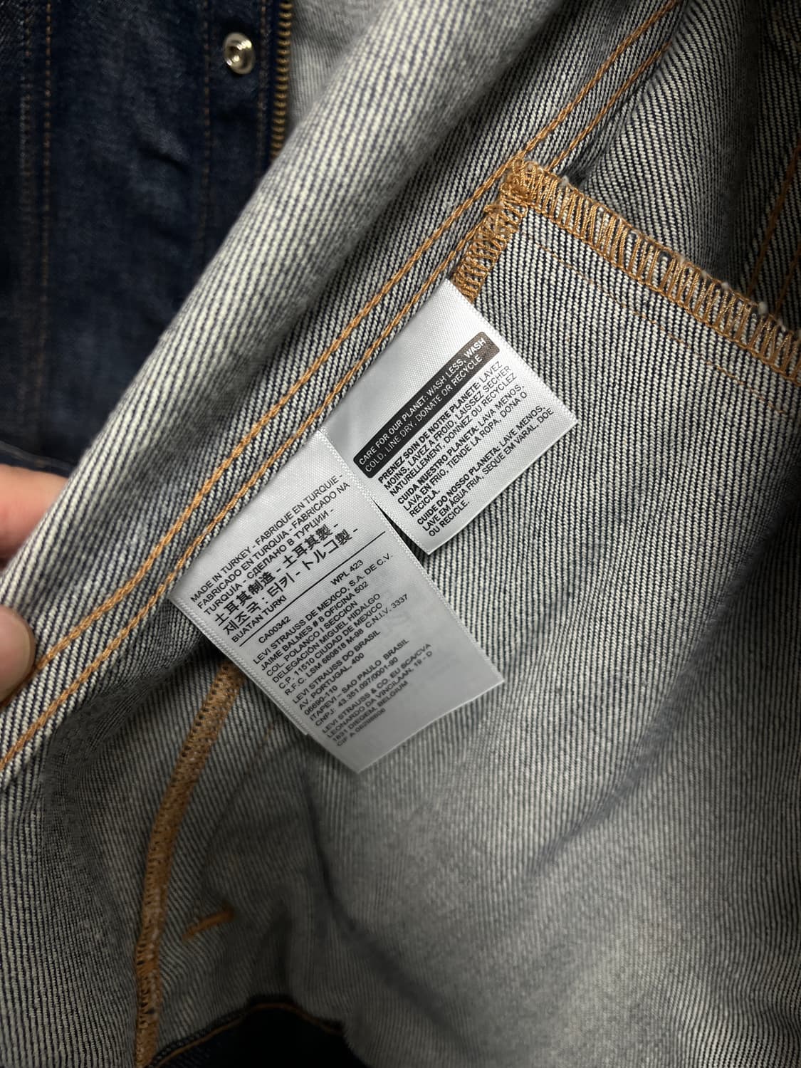 Kith  x  Levis 데님 트러커 자켓 상품이미지4