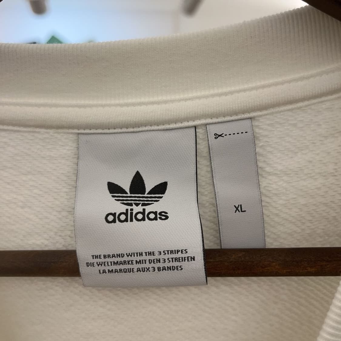 아디다스 빈티지 캐주얼 빅트레포일 크림 맨투맨 XL C08004 상품이미지5