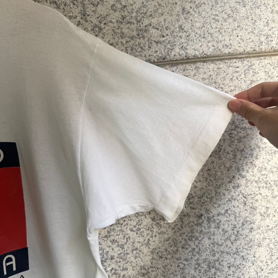 90s 후르츠오브더룸 타미힐피거 오마주 반팔티 상품이미지6