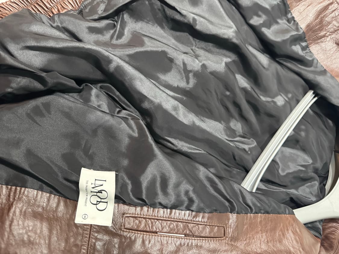 엘무드 블레이즈 카우하이드 레더 자켓 번트브라운 상품이미지5