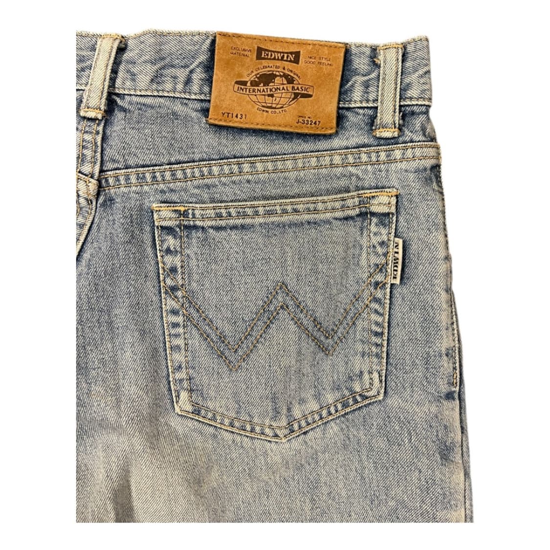 S) 에드윈 연청 워싱 스트레이트 데님팬츠 BD-062 상품이미지4