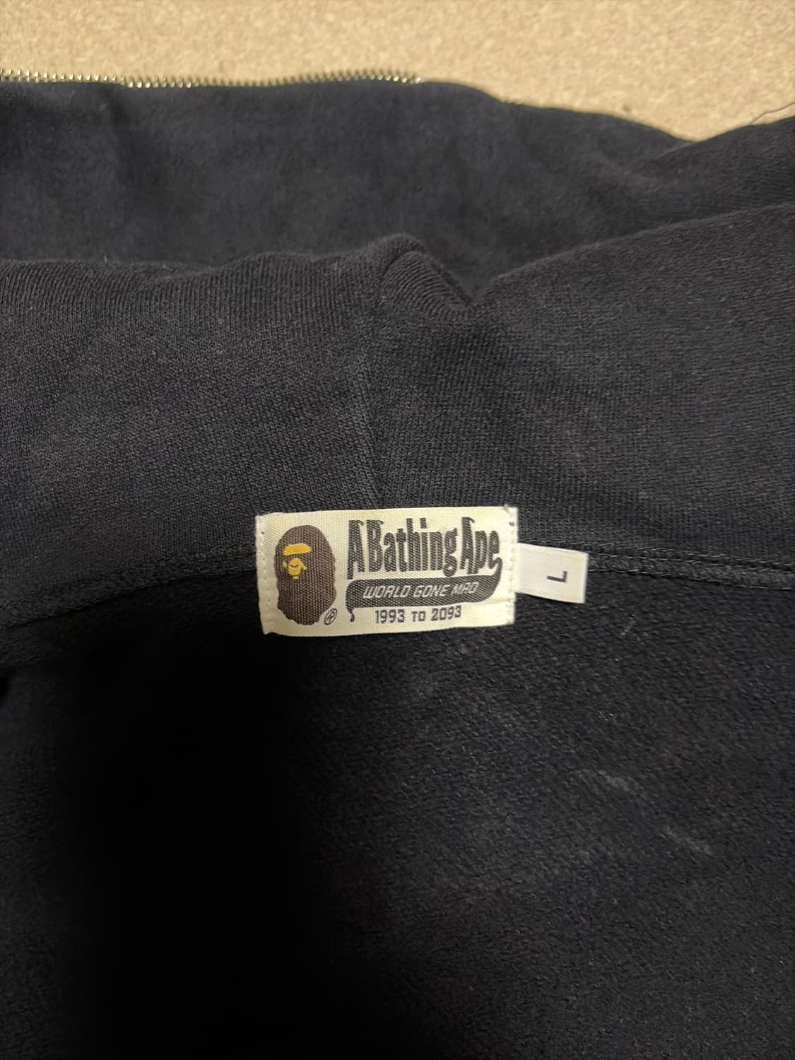 베이프 샤크 후드집업 L 상품이미지3