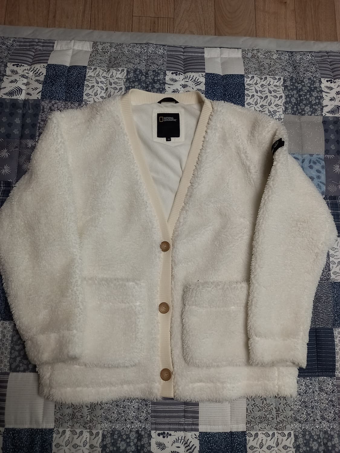 내쇼널지오그래픽 여성 뽀글이 가디건  아이보리   xs(실용90~95) 상품이미지1