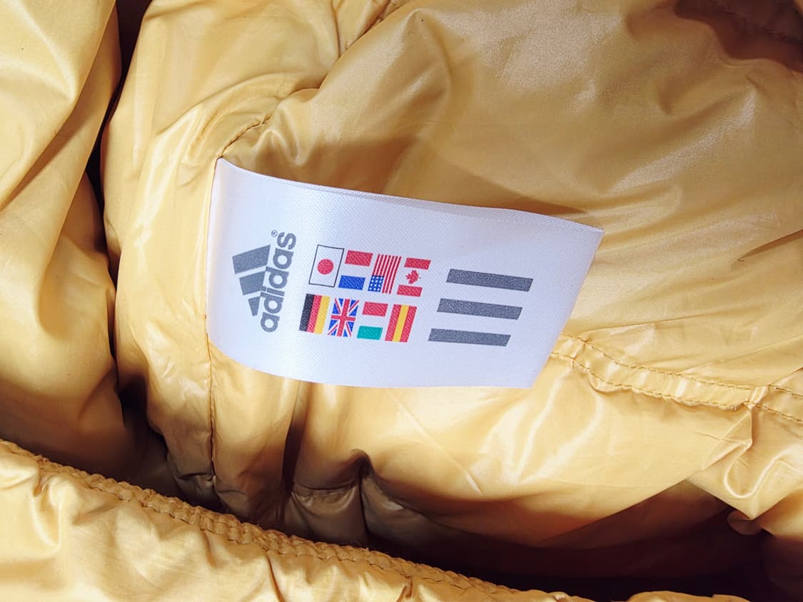 [아디다스] 빈티지 머스타드 옐로우 구스다운 숏패딩 XL(105) 상품이미지5