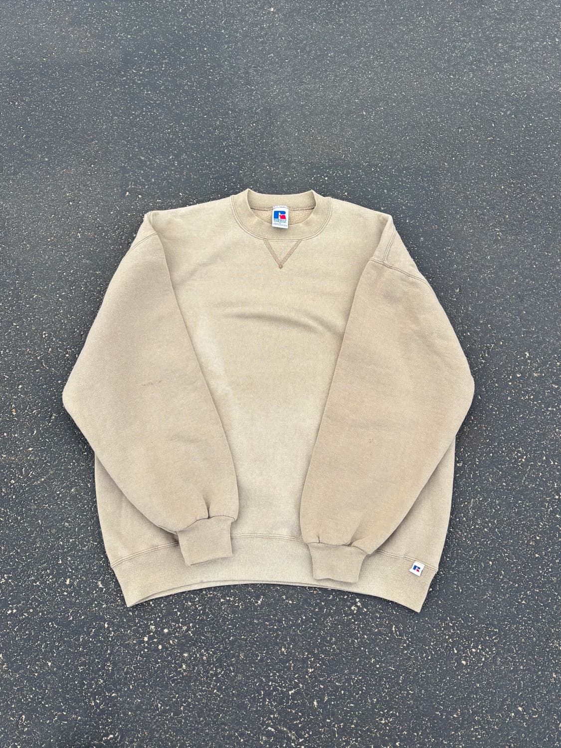 90's Russell 러셀 Sweatshirt Beige 상품이미지1