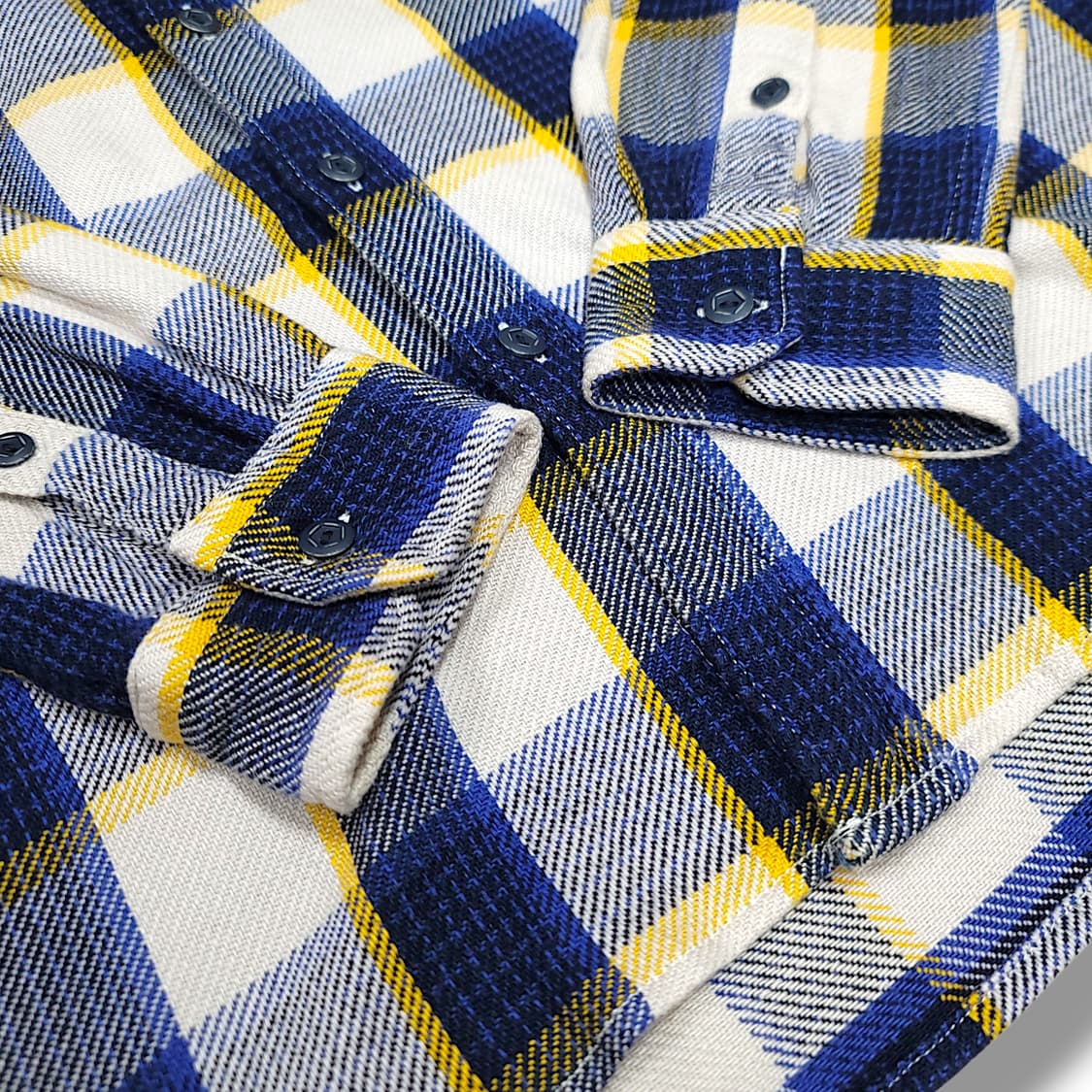[M] 리바이스 블루&옐로우 체크 플란넬 긴팔셔츠 상품이미지6