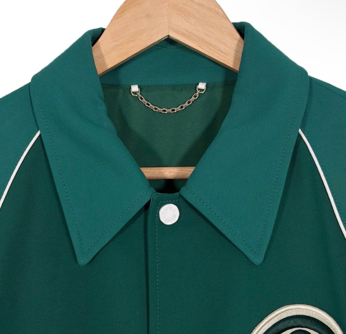 [52] 루이비통 23fw LV 비통 플라워 코튼 바시티 코치 자켓 그린 상품이미지6