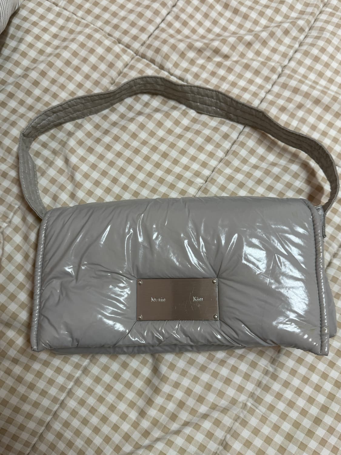 마뗑킴 패딩백 라이트그레이 상품이미지2