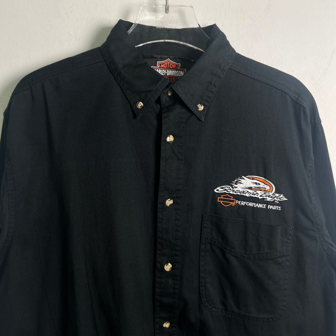 할리데이비슨 스크리밍 이글 블랙 버튼업 셔츠 M 상품이미지5