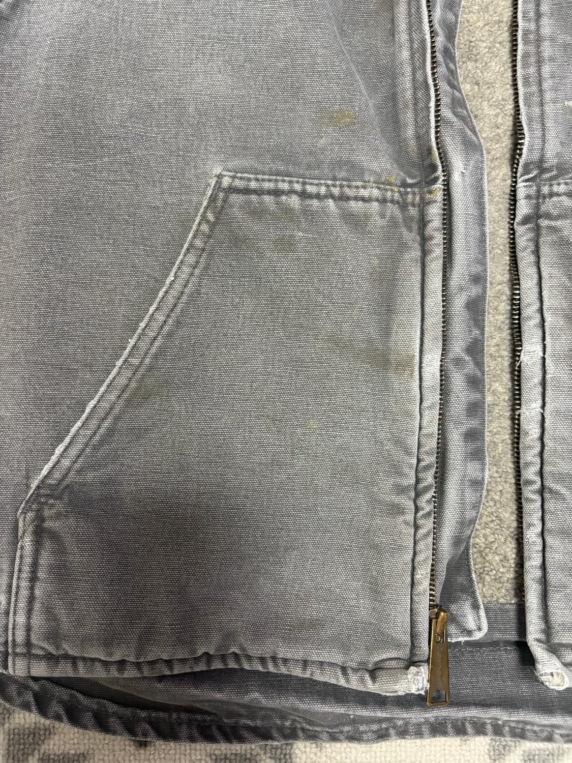 칼하트 V33 GVL 셰르파 안감 샌드스톤 모크 넥 베스트 상품이미지6