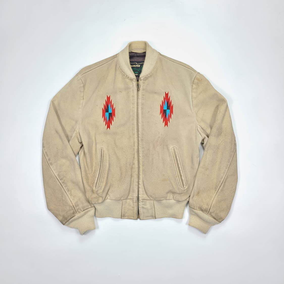 70s Schott Bros 치마요 스웨이드 블루종 상품이미지1