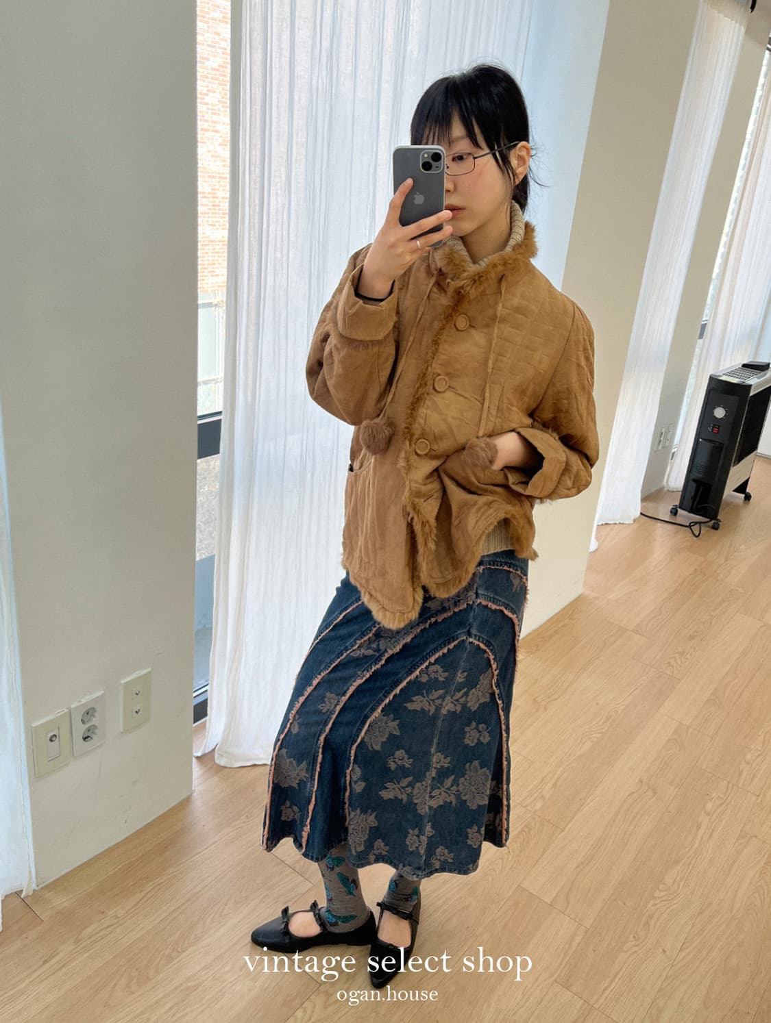 vintage sahara quilted jacket 상품이미지3