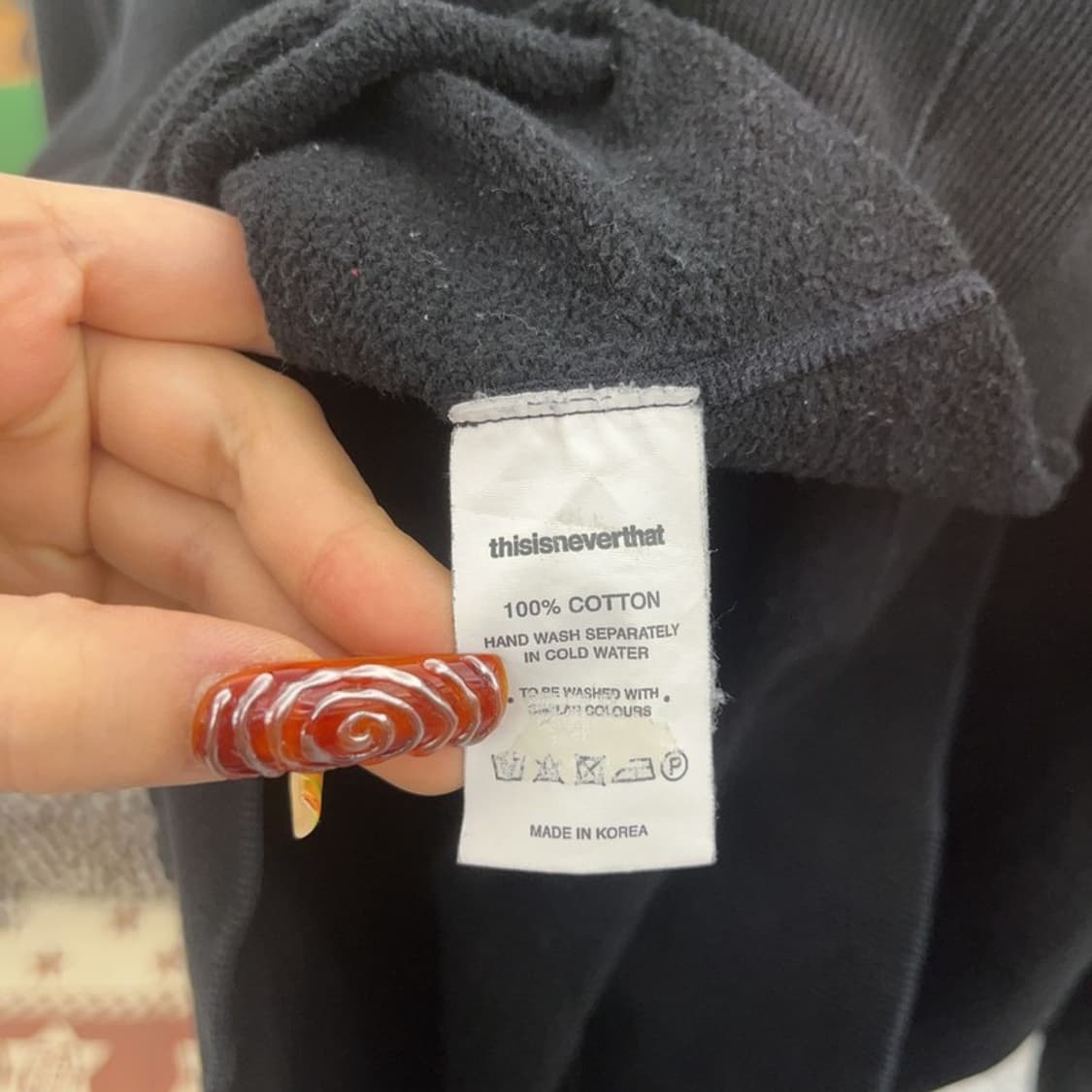 디스이즈네버댓 빈티지 스트릿 펑크 물결로고 맨투맨 L C09436 상품이미지6