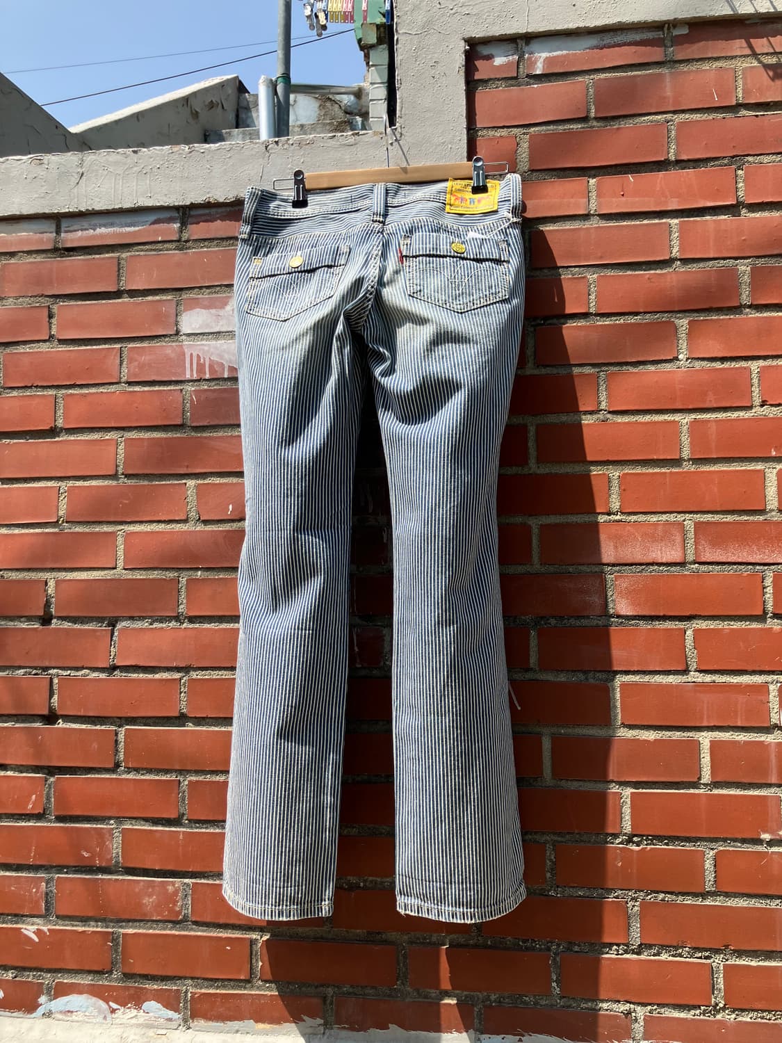 Levi’s San Francisco 스트라이프 와이드 팬츠 28 상품이미지5