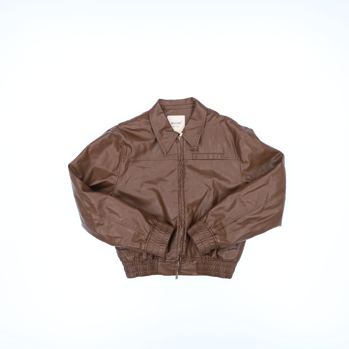 [실측확인] 베이델리 여성 크롭 레더자켓 0120J 상품이미지1