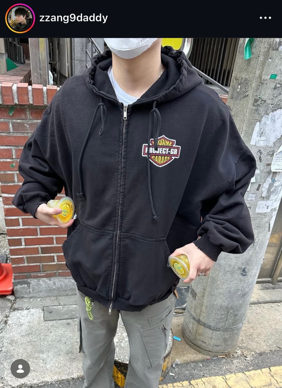 인세인개러지X프로젝트GR 후드집업 상품이미지1