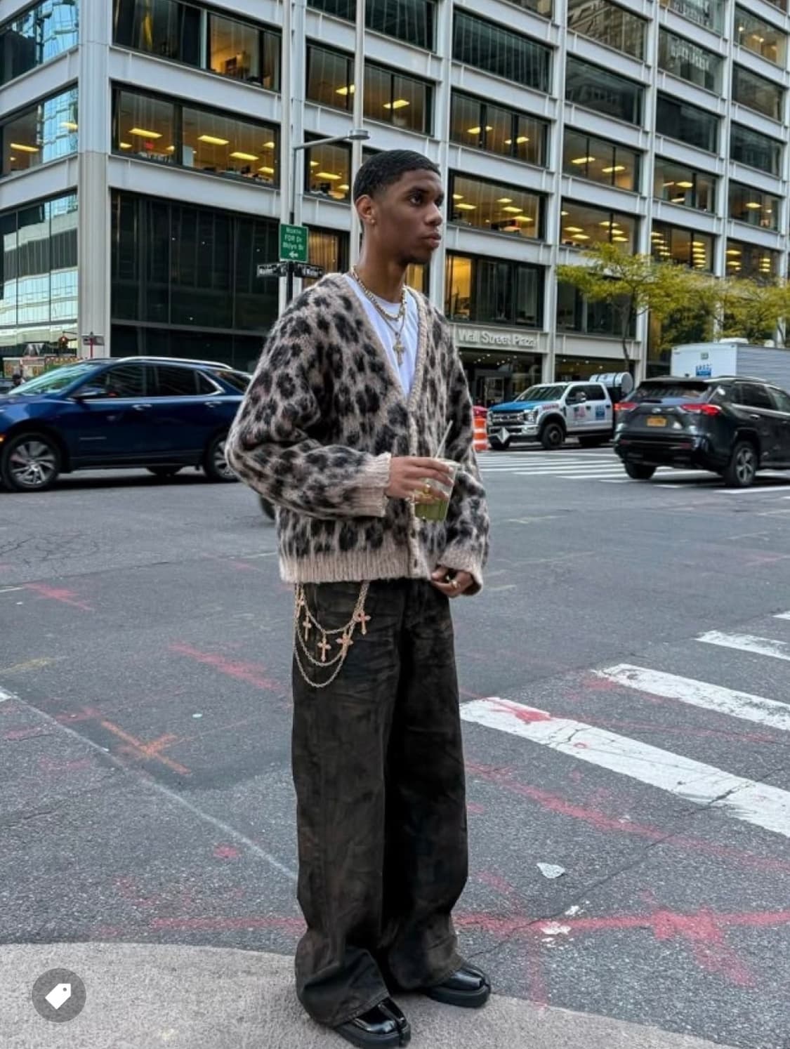 세인트 미카엘 모헤어 레오파드 가디건 상품이미지1