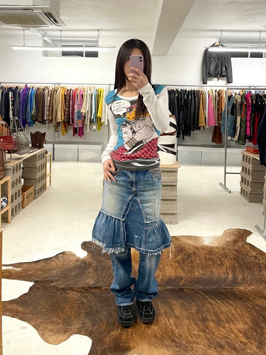 LOVE MOSCHINO punk t-shirts 펑크 스터드 티셔츠 상품이미지9