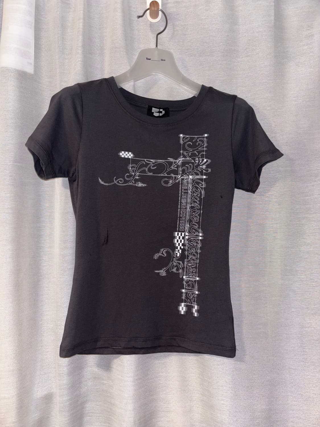 웰빙익스프레스 Hybrid Tattoo Tee Charcoal 상품이미지1